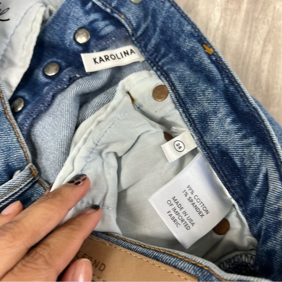 GRLFRND Karolina High Rise Skinny Jean in It’s A Hit Size 24 - Picture 10 of 16